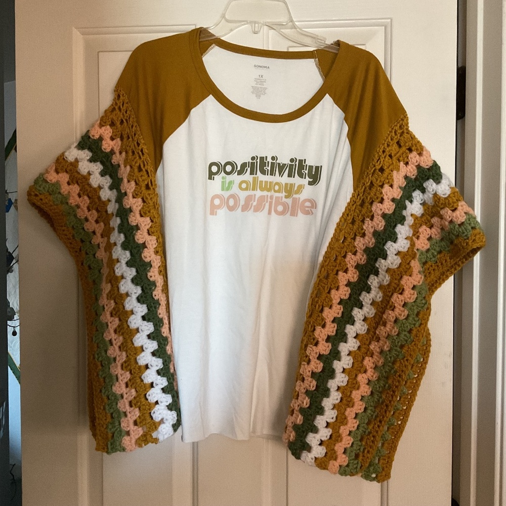 New Tee Shirt Poncho